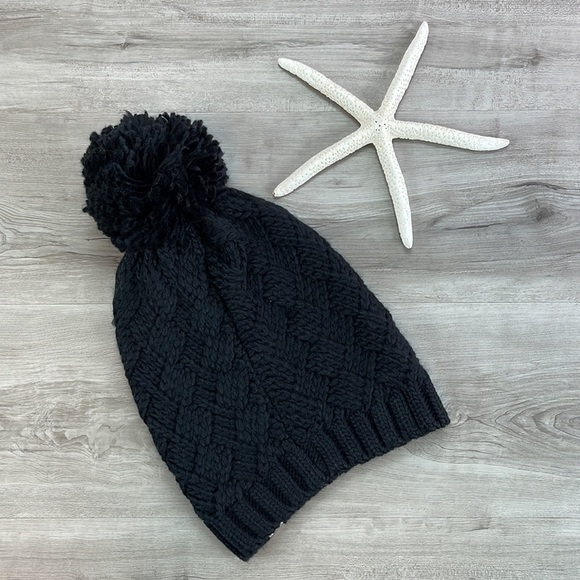 🔆RIP CURL🔆 BLACK POM BEANIE - Picture 5 of 5